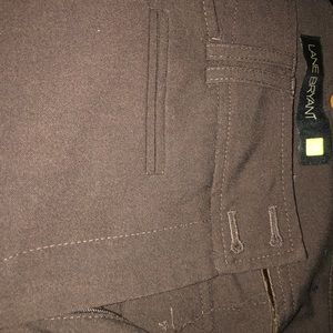 Lane Bryant brown career pants (3 yellow petite/18 short)  Lafayette style.